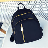 Gold Zipper Backback Black