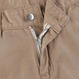 Baggy Wide Leg High Waist Straight Cargo Pants Khaki