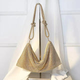 Crystal Knot Shoulder Bag Gold