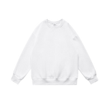 Casual Pullover Sweatshirt White